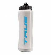 TRUE HOCKEY WHITE SQUEEZE TOP WATER BOTTLES